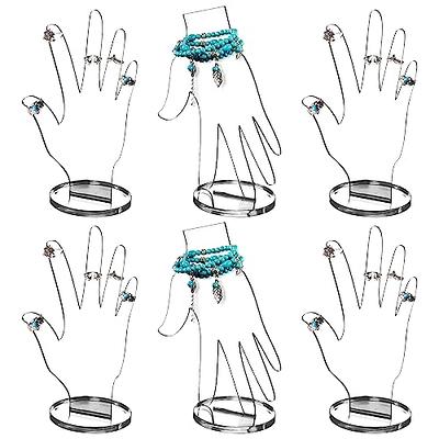 6 Pcs Clear Hand Ring Holder Set Acrylic Hand Form Jewelry Display Bracelet  Ring Stand Holder Fingers Jewelry Organizer Transparent Aesthetic Mannequin  Display for Necklaces Selling Room Decor - Yahoo Shopping