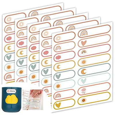 50 x Personalized Name Labels | Perfect Kids Daycare and School Supplys Tag  Labels | Cute Children's Name Label Pack - Waterproof Safe