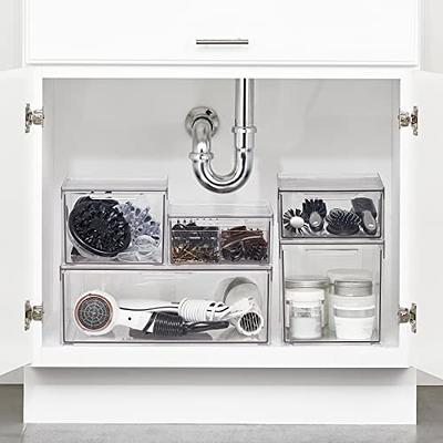 Mdesign Stacking Plastic Storage Kitchen Bin With Pull-Out Drawer, 2 Pack,  Clear - Yahoo Shopping