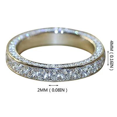 Two Rings His Hers Wedding Ring Sets Couples Matching Rings Women's 2pc  White Gold Filled Square CZ Wedding Engagement Ring Bridal Sets & Men's  Titanium Wedding Band - Yahoo Shopping