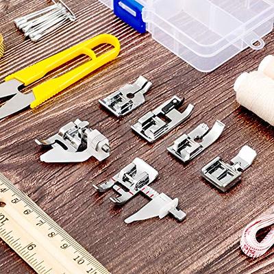  Sewing Edge Folding Presser Foot,Adjustable 1-3MM Sewing Rolled  Hemmer Foot, Home Industrial Sewing Machine Feet Wide Rolled Hem Presser  Foot, Presser Replacement Accessory, Sewing Presser Lock