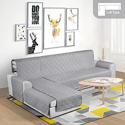  Eismodra Sectional Couch Covers for L Shaped Chaise