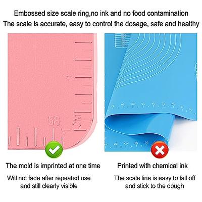 Kitchen Silicone Baking Mat New Non Slip Non Stick Silicone Pastry Pad for  Rolling Out Dough, Baking Mats Silicone for Baking Cookie Sheets, Thick  Heat Resistant Mat for Oven Bread (Pink) 