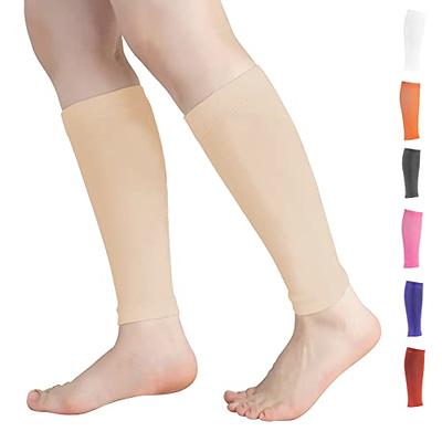 aZengear Calf Support Compression Sleeves (Pair) for Women,  Men, Running  20-30mmHg Class 2 Shin Splints Brace, Footless Leg Socks for  Torn Muscle Pain Relief, Cramps (Black, S/M) : Health 