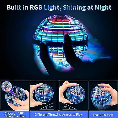 Creative Magic Light Flying Saucer Ufo Ball For Kids, Ufo Flying Saucer  Balls Toy, Flying Magic Orb Ball With Led Lights, Flying Flat Throw Disc  Ball