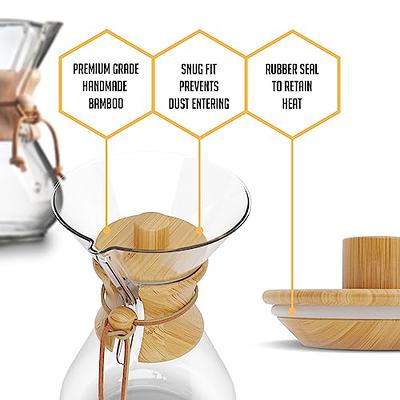 HEXNUB – Bamboo Lid for Chemex, Bodum and Cosori Pour Over Coffee Makers,  fits All Chemex Cup Sizes, Top Cover Keeps Coffee Hot or Cold for Longer -  Yahoo Shopping