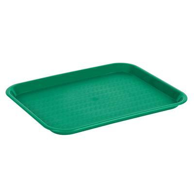 Carlisle CT121603 Cafe 12 x 16 Black Standard Plastic Fast Food Tray -  24/Case