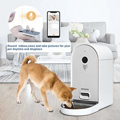 DOGNESS Automatic Dog Cat Smart Feeder with Camera- 6.5Lbs Large Capac