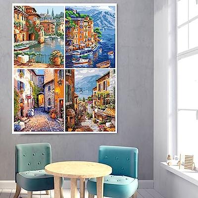 Kose Paint by Numbers for Adults Beginner and Kids,Easy Paint by Number,  Rolled Wrinkle Free Canvas, DIY Oil Painting Kit- Seaside City 16''x20''  (Without Frame) - Yahoo Shopping