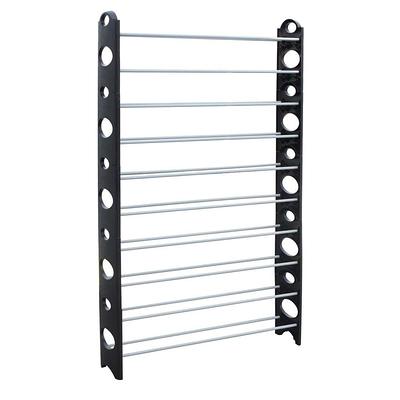 Sunbeam 50 Pair Shoe Rack - Black