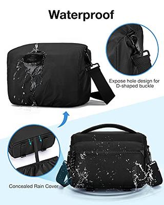 BAGSMART Bag for DSLR Camera, Waterproof Crossbody Camera Case with Padded  Shoulder Strap, Anti-Theft Shoulder Bag, Black : Electronics 