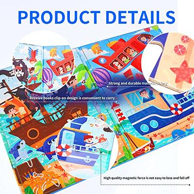 ZEYUSI Large Size Magnetic Puzzles for Kids Ages 3-5 Toys Gifts -84 Pieces  Toddler Puzzles