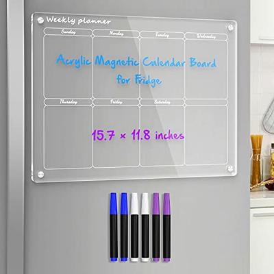 Acrylic Magnetic Dry Erase Board Fridge