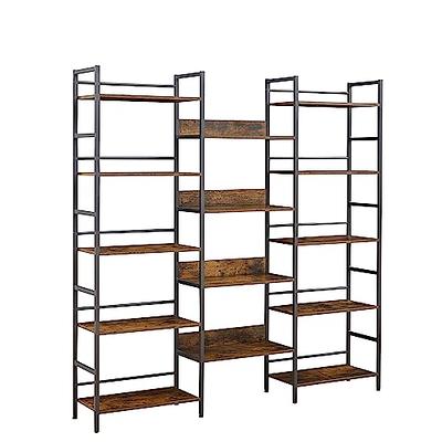 SlayStation 6 Tier Shelves Organizer with Stunning Display, Natalie Mirrored Back Panel Hokku Designs Color: White