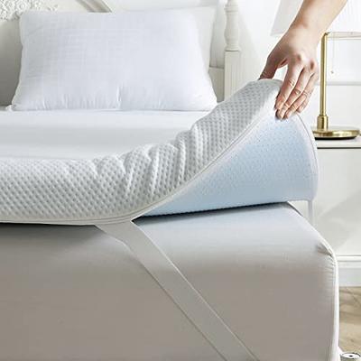 Egg Crate Memory Foam Mattress Topper Cooling Gel Infused Pad 4 3