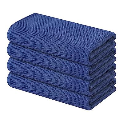 SMYRNA TURKISH COTTON Kitchen Dish Towels Herringbone Series Pack of 6 |  100% Cotton, 12x12 | Machine Washable Wash Cloths | Soft, Absorbent