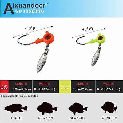 58PCS Soft Lure for Trout Bass, 1.6 inch Swimbaits Paddle Crappie Jig Heads  Hooks Fishing Lures for Saltwater Freshwater, Crappie Fishing Gift for  Panfish Perch Walleye Minnows - Yahoo Shopping