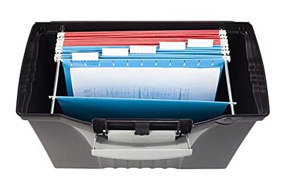 Lorell Letter/Legal Plastic File Box, Clear