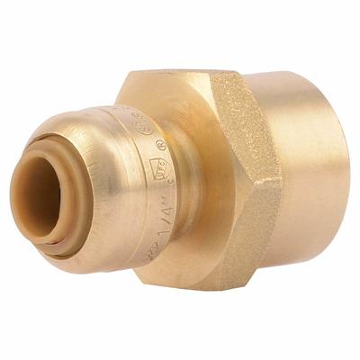 QUICKFITTING 1/2 in. Brass Push-to-Connect x FIP Adapter Fitting