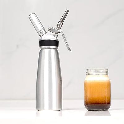 Oranlife Cold Brew Coffee Maker, Portable Iced Coffee and Tea Infuser with Airtight Lid, Reusable Stainless Steel Mesh Filter