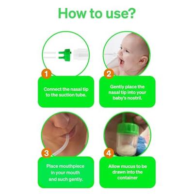 Watolt Baby Nasal Aspirator - Electric Nose Suction for Baby - Automatic  Booger Sucker for Infants - Battery Powered Snot Mucus Remover for Kids