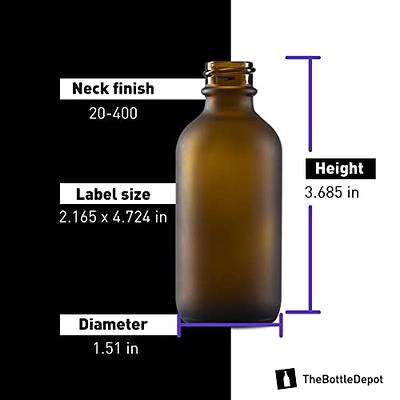 Nevlers 2 oz. Amber Glass Bottles with Dropper, Bottle Brush