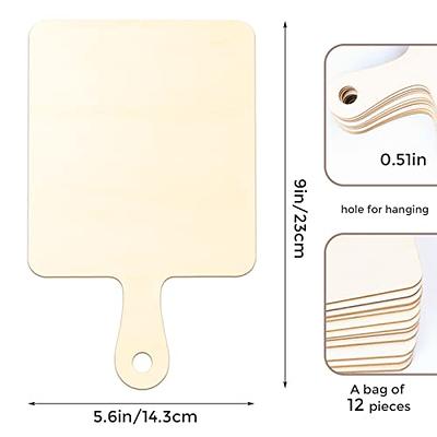 Wooden Diy Cutting Board Blank Paddle With Handle Food Serving