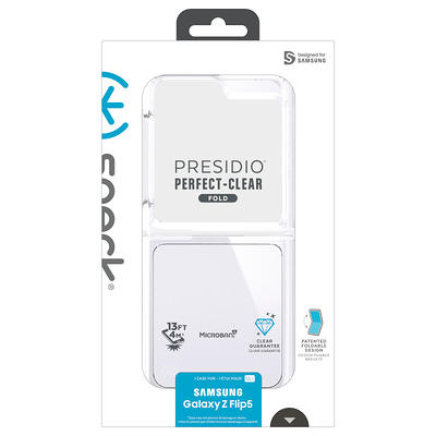 Speck Galaxy Flip 5 Presidio Perfect Clear Fold Phone Case in Clear