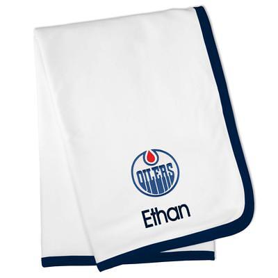 Chad & Jake Edmonton Oilers 30 x 40 Personalized Baby Blanket