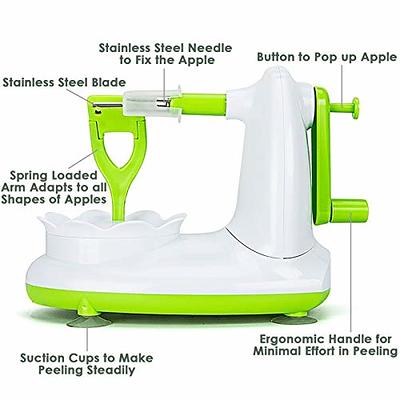 Apple Peeler - Potato And Vegetable Peelers For Kitchen, Fruit Peeling  Machine, Stainless Steel Corer Cutter Slicer Spiral Peel Tool - Easy To Use  (re