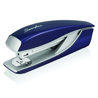 Quill Brand® Contemporary Desktop Stapler, 20 Sheet Capacity, Metallic  Black (79604Q)