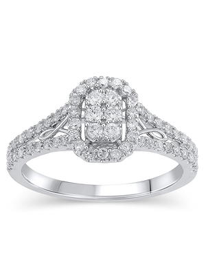 Diamond Accent (I3 clarity, J-K color) Hold My Hand Diamond Heart