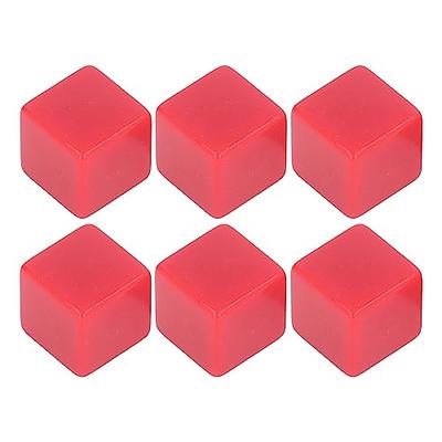 6pcs Blank Dice Cubes Diy Unfinished Dice Blocks Teaching Party Puzzle 6  Sided Dice Plastic Cubes 30mm