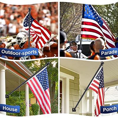 Flag Poles for Outside House - 5ft Tangle Free Flag Pole for House,Flagpoles  Residential with Multi-Position Holder Bracket,Heavy Duty Flag Pole Kit  High Wind Resistant for Outdoor,Porch,Truck-Black - Yahoo Shopping