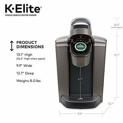 Keurig K-Elite Single Serve K-Cup Pod Coffee Maker - Brushed Silver