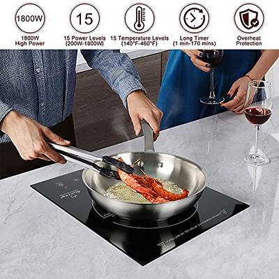 Duxtop Built-in Countertop Burner, Portable Induction Cooktop, Sensor Touch Induction  Burner, 170-Minute Timer, Safety Lock, 1800W BT-200T1/8600BI - Yahoo  Shopping