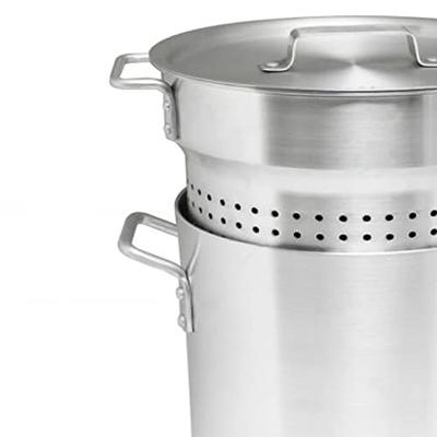 3/4/5 Stainless Steel Pasta Cooker Pot,Stainless Steel Pasta Pot and Insert  Strainer Basket Cookware for Home Kitchen Restaurant Commercial Cooking