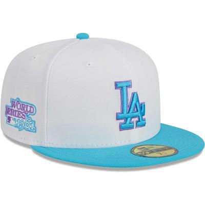 Los Angeles Dodgers New Era Blue Stacked Wordmark Trucker 9FIFTY Snapb