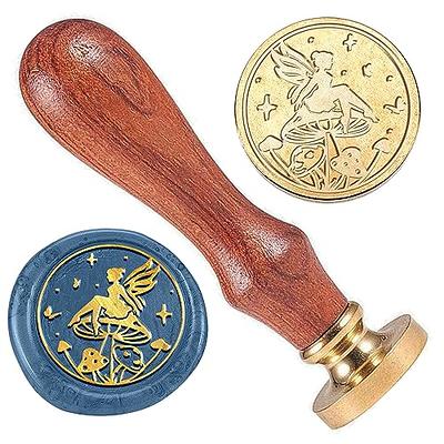 DELORIGIN Fairy Wax Sealing Stamp, 1 Angel Mushroom Brass Wax Stamp  Removable Wax Stamp Head with Wooden Handle for Wedding Invitation Gift  Wrapping Envelopes Wine Package Decoration - Yahoo Shopping