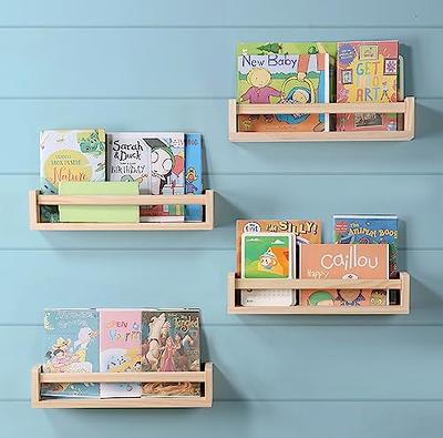 COMAX Small Book Shelf Organizer for Kids, Floating Bookshelf for Toddler  Baby Room Bedroom, Set of 3 Wall Bookshelf Nursery Book Shelves Holder