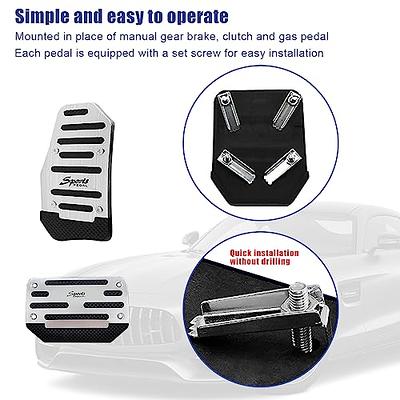 Car Pedals Cover Automatic Brake Gas Accelerator Foot Pedal Pad Kit  Universal