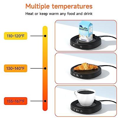 Coffee Warmer for Desk Mug Warmer: Coffee Cup Warmer Desk 2/4/8 Hours Auto  Shut Off with 5 Control High Temperature Settings - Coffee Warmer Stainless