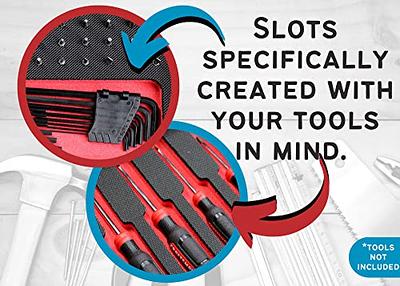 Tool Drawer Organizer 3-Piece Screwdriver Bit Driver Insert Set Red an –