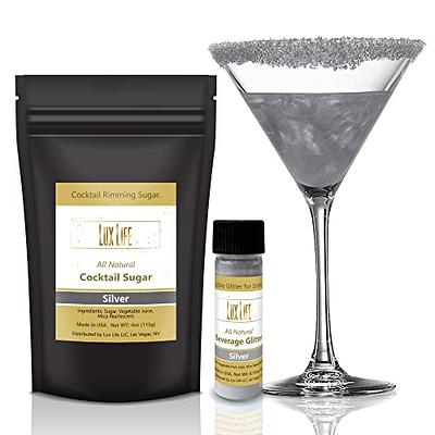 Lux Life Shimmering Silver Combo Glitter & Rimming Sugar – 100