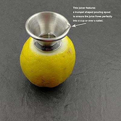 Choice 8 Yellow Handheld Aluminum Lemon Juicer / Squeezer