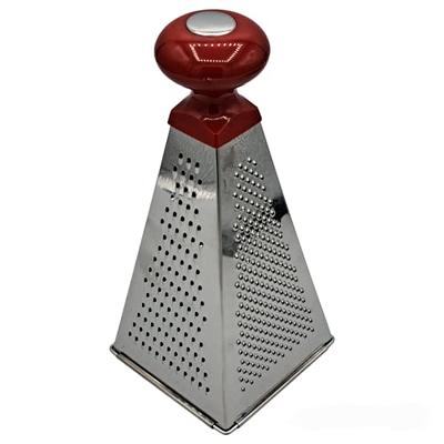 Cheese Grater,4Sided Stainless Steel Box Grater Food Shredder With