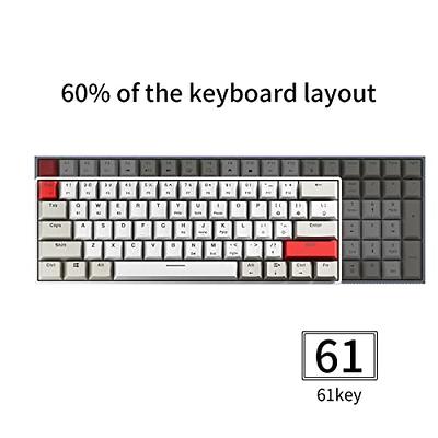 NEWMEN GM610 61 Keys 60% Wireless Mechanical Gaming Keyboard, NKRO