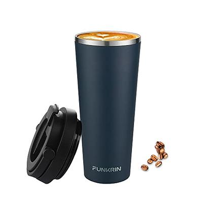 INDARUN 30 oz Tumbler with Handle Straw Lid - Stainless Steel Leak Proof  Insulated Cup - Iced Coffee