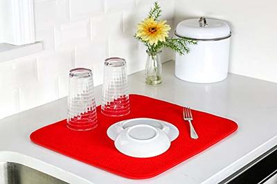 Microfiber Dish Drying Mat [Red]