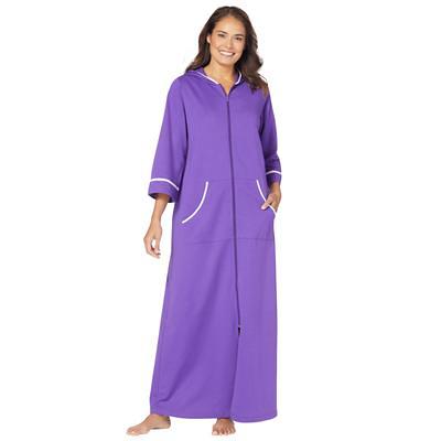 Plus Size Women's Sherpa-lined long hooded robe by Dreams & Co.® in Rich  Magenta (Size 3X) - Yahoo Shopping